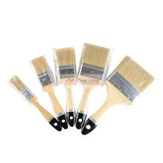 3 pollici puro setola sottile stile sottile coda doppio colore maniglia in legno bianco pennello